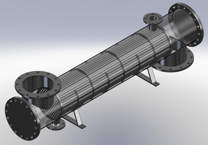 Straight tube heat exchanger 